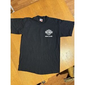 Harley Davidson T Shirt Mazatlan Mexico Ride Free Biker Eagle Wolf Flame L